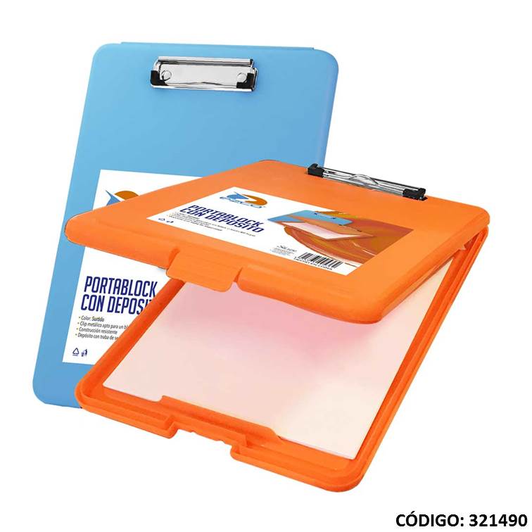 Soporte a4 ezco plast. c/deposito