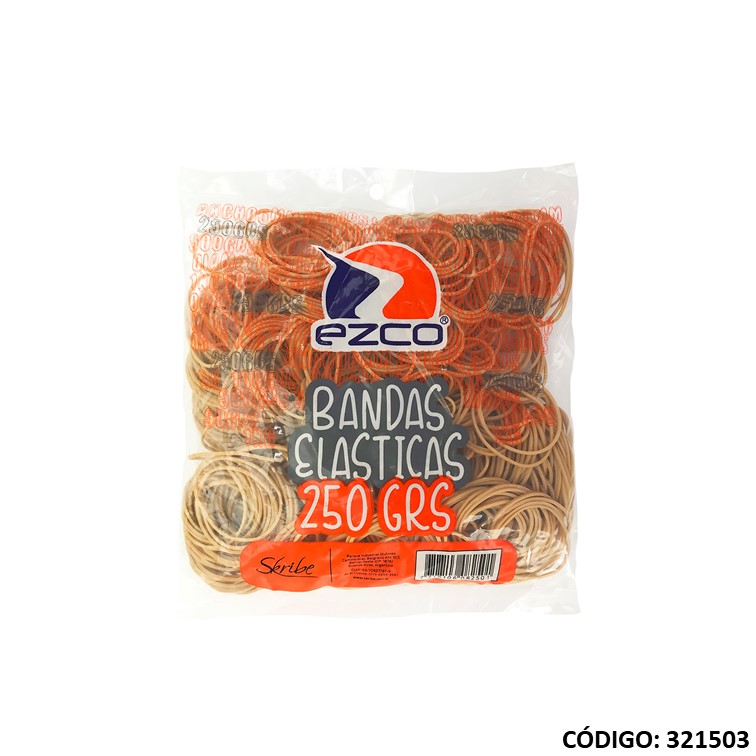 Bandas elast. ezco x250 g bolsa