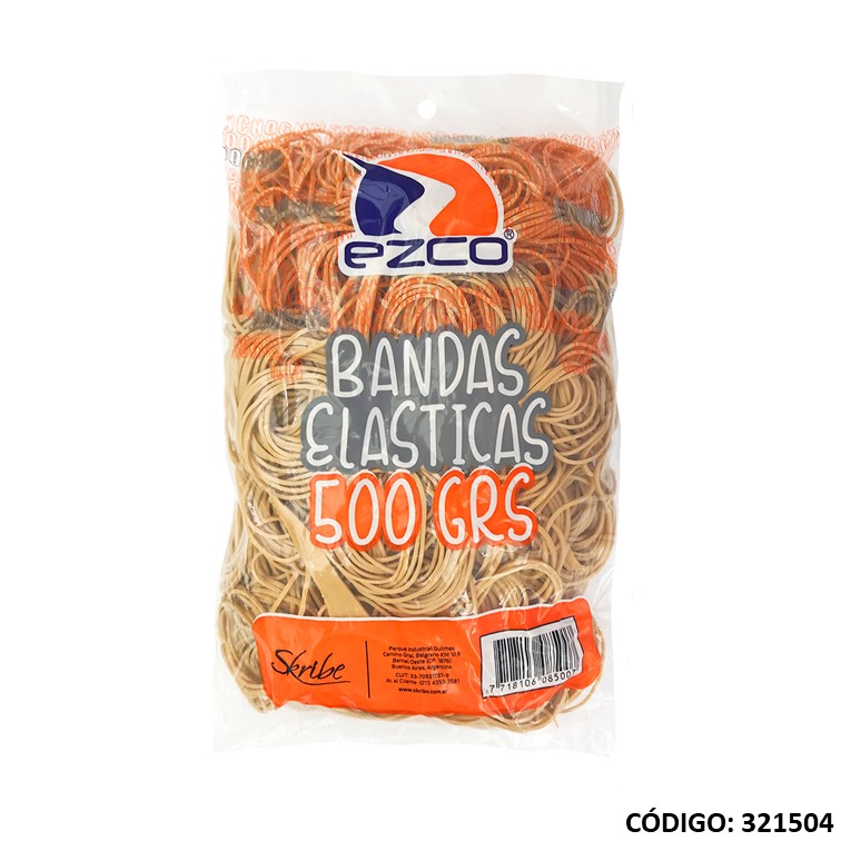 Bandas elast. ezco x500 g bolsa