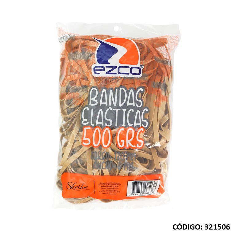 Bandas elast. ezco x500 g ancha/larga