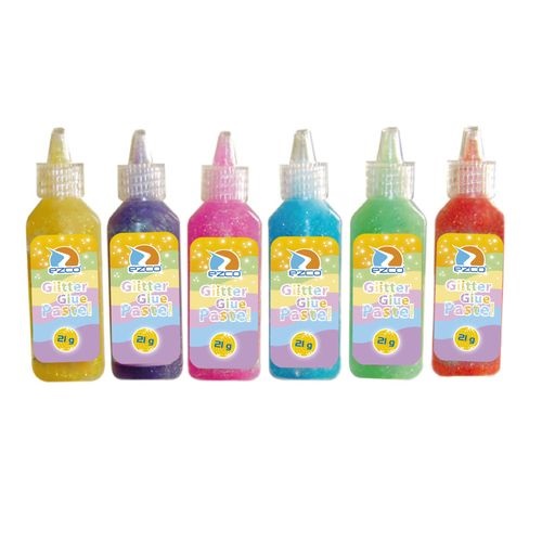Adhesivo con acabado glitter ezco 21 g pastel sur