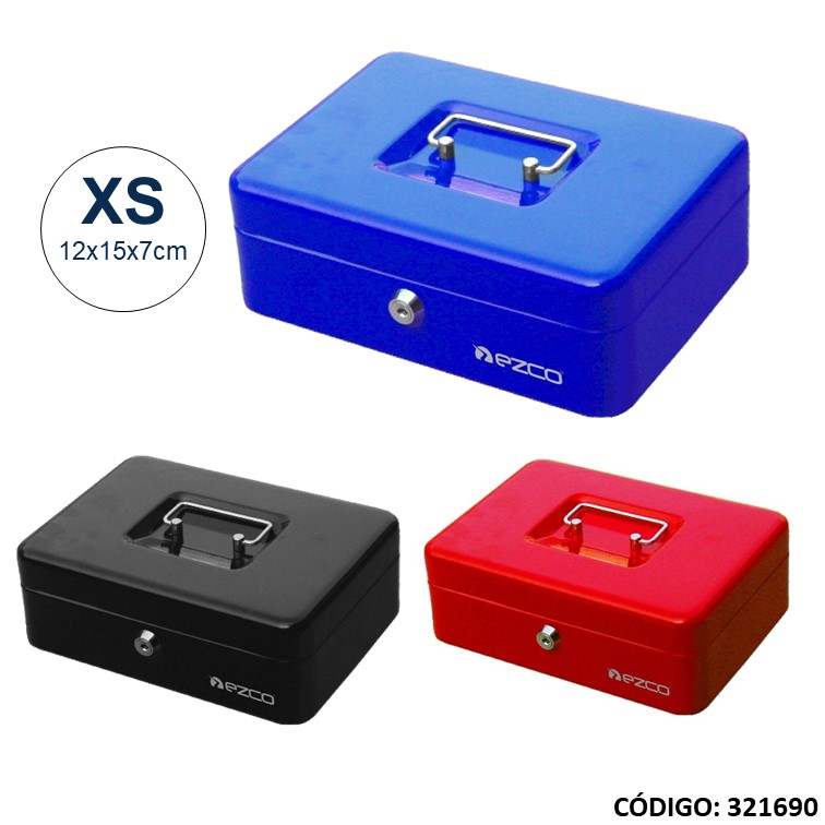 Cofre metal ezco 8878 ""xs"" 12x15x7cm
