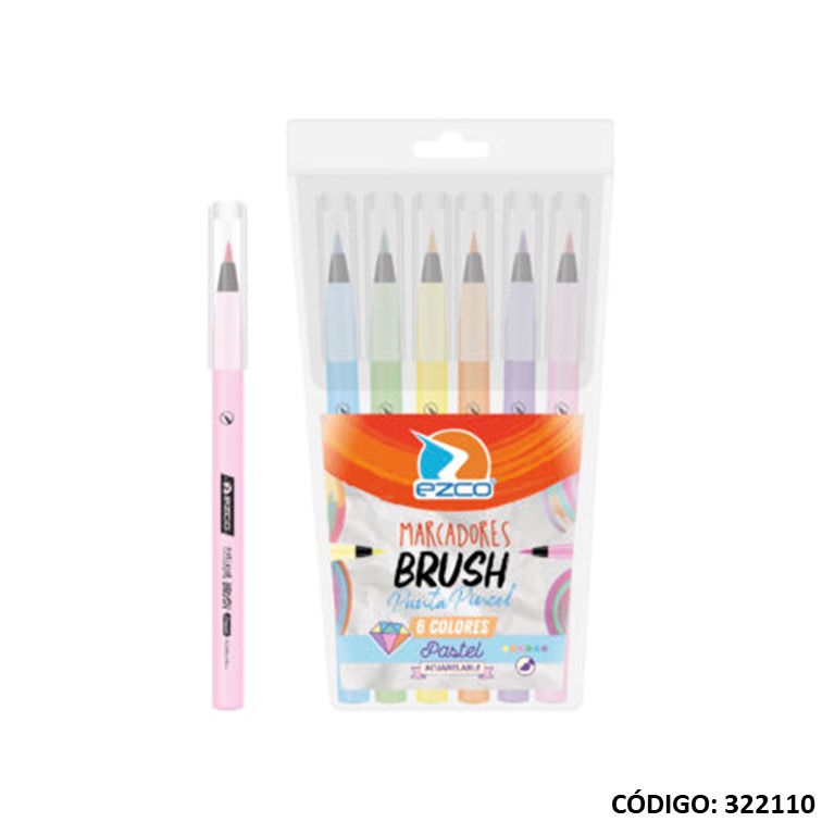 Fibra pincel ezco pastel