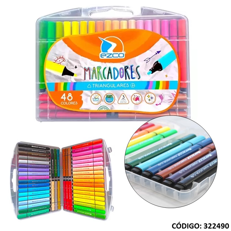 Marcador ezco triangulares