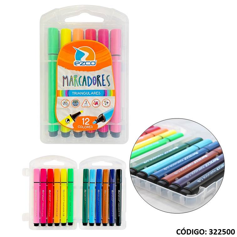 Marcador ezco triangulares