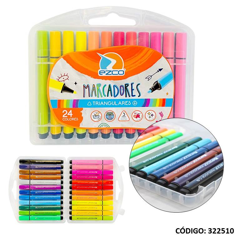 Marcador ezco triangulares