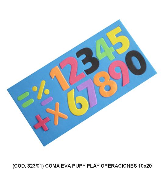 Goma-eva p. play numeros 10x20