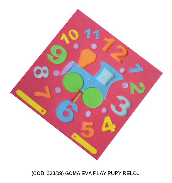 Goma-eva p. play reloj 20x20