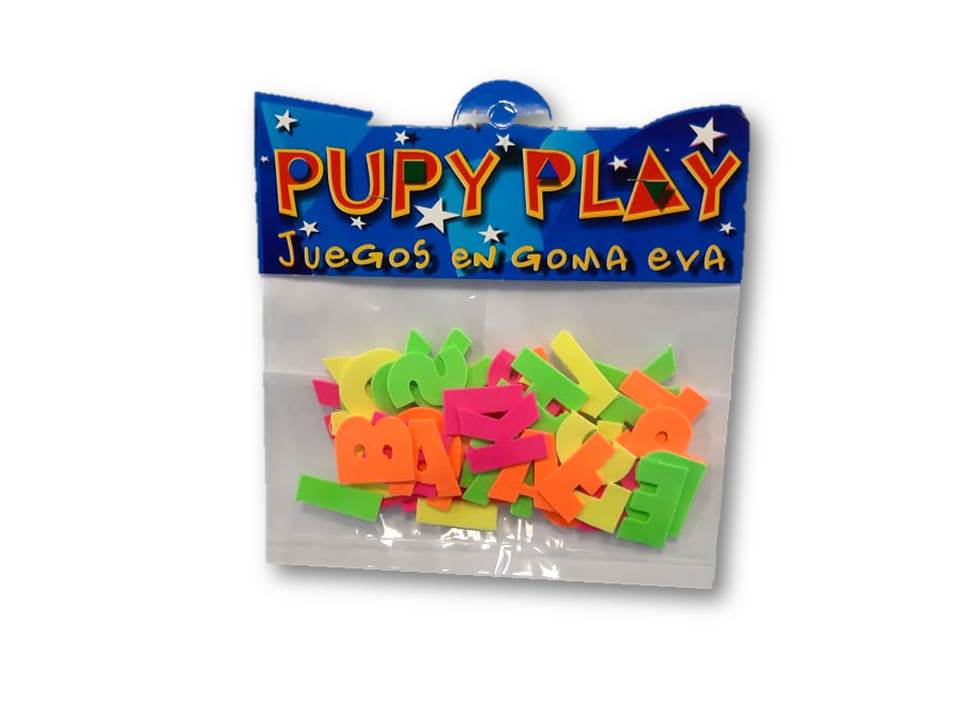 Goma-eva p. play letras fluo