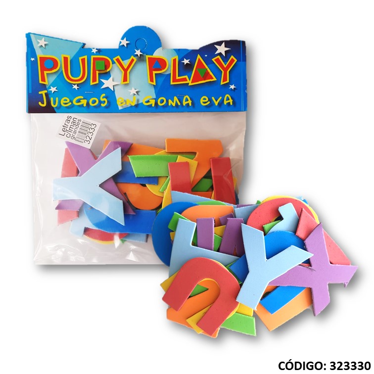Goma-eva p. play letras gdes. c/iman