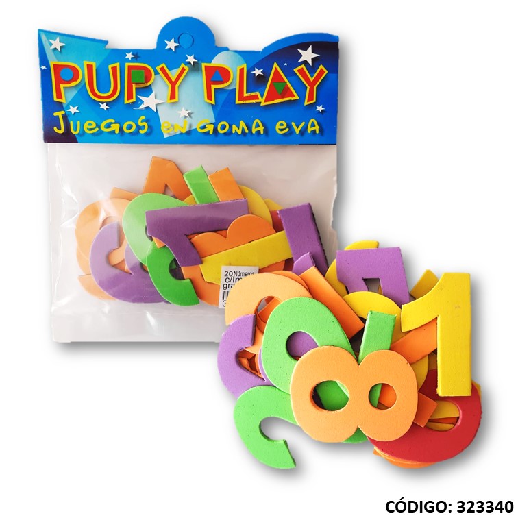 Goma-eva p. play numeros gdes. c/iman