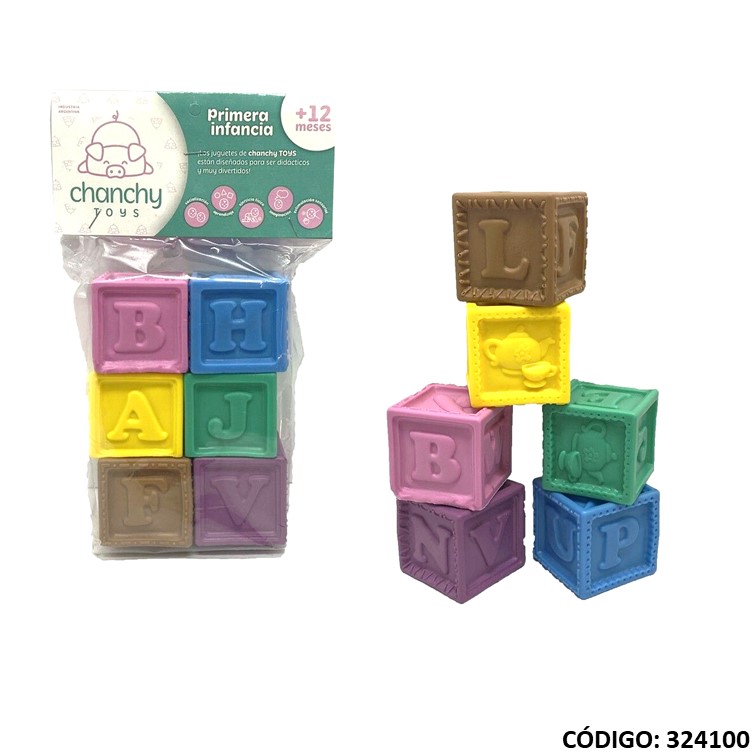 Juegos rg cubos apilables de goma 1600