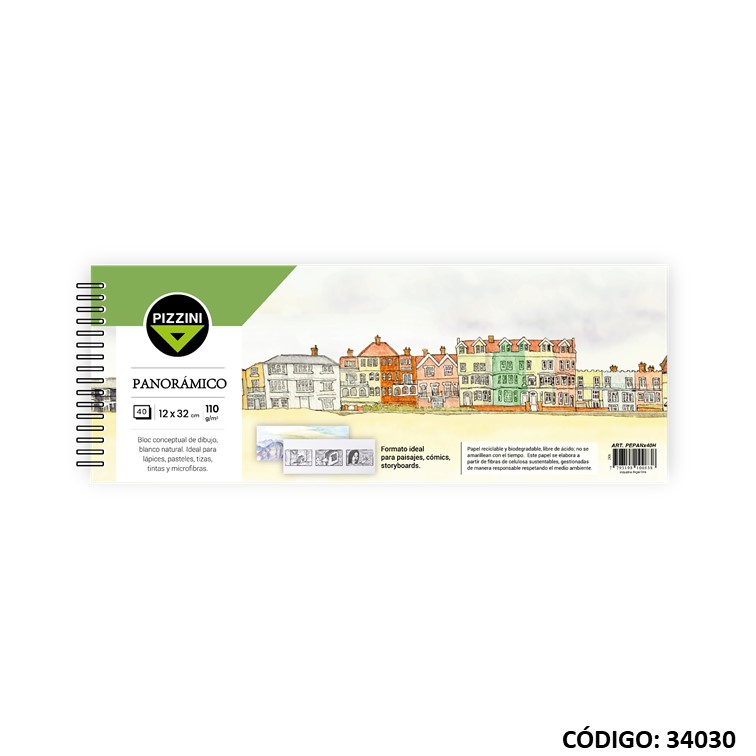 Block c/e panoramico pizzini 12x32cm x40h