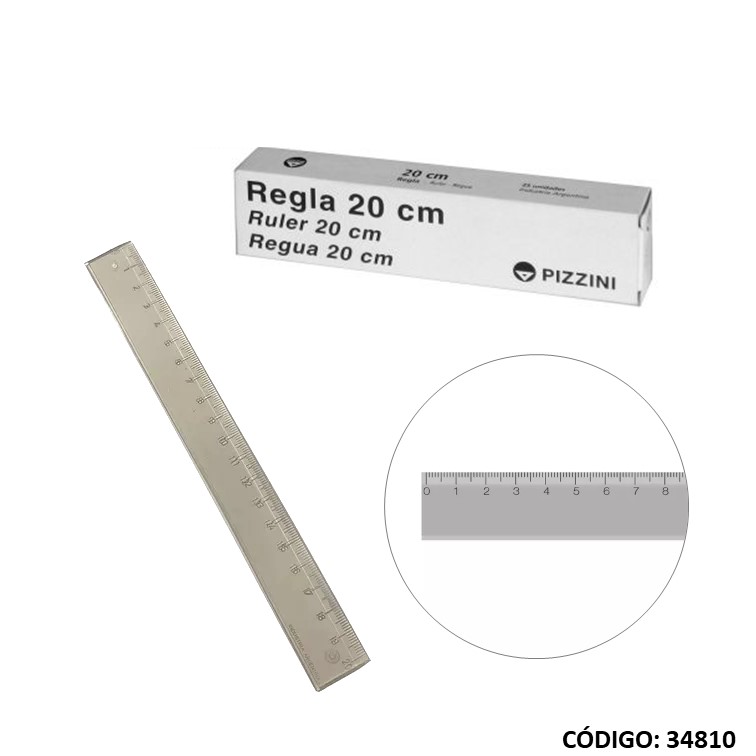 Regla pizzini eco humo 20cm