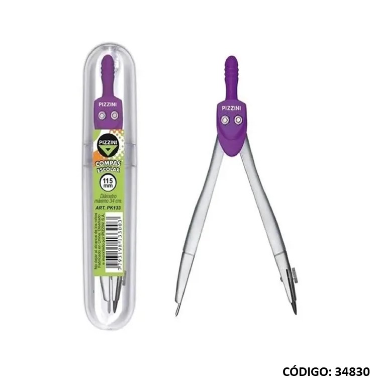 Compas pizzini esc.133 c/estuche