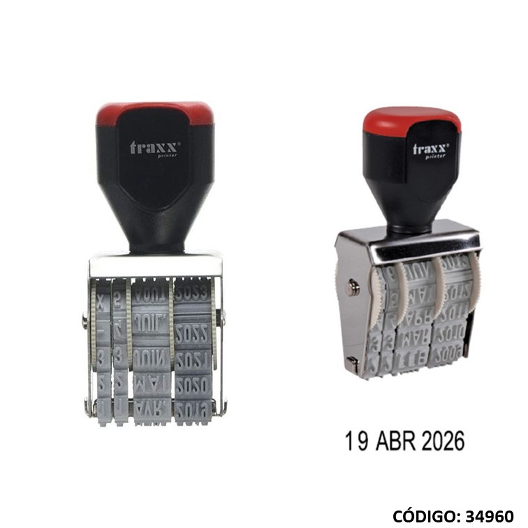 Sello fechador traxx d15-40 4mm
