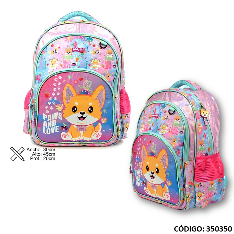 Mochila phi phi 18"" dog
