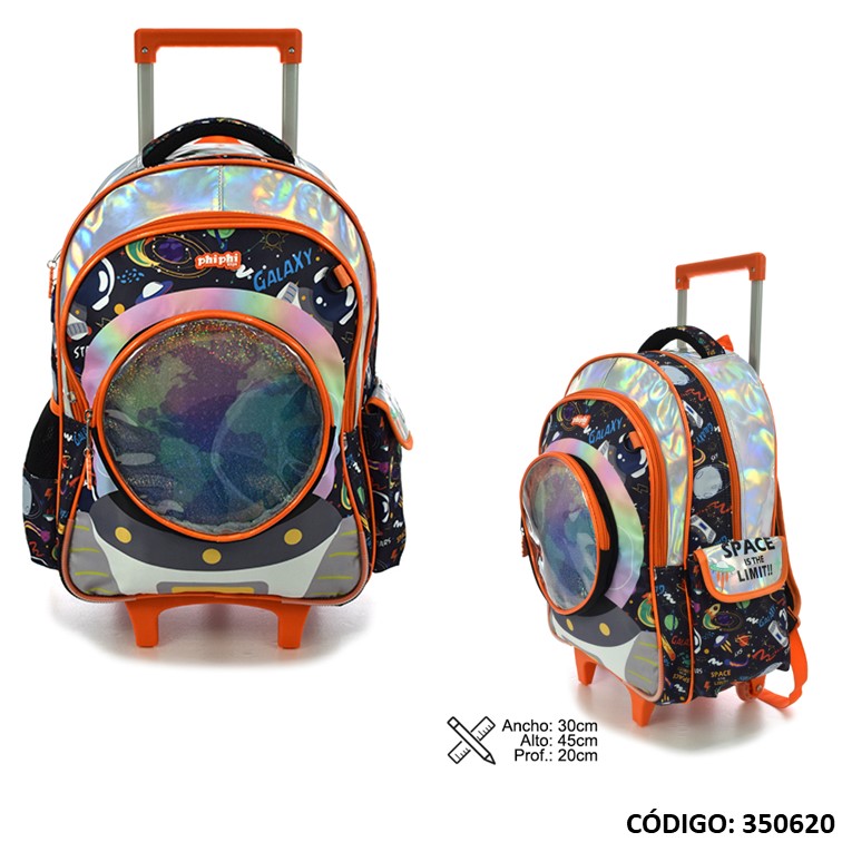 Mochila carro phi phi 18"" astronauta