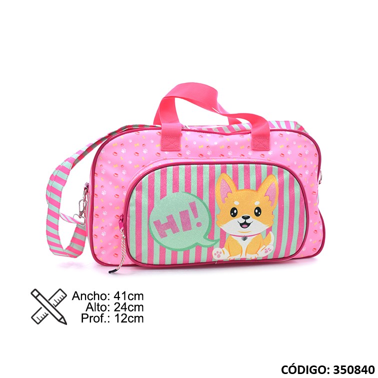 Bolso infantil phi phi 16"" perro