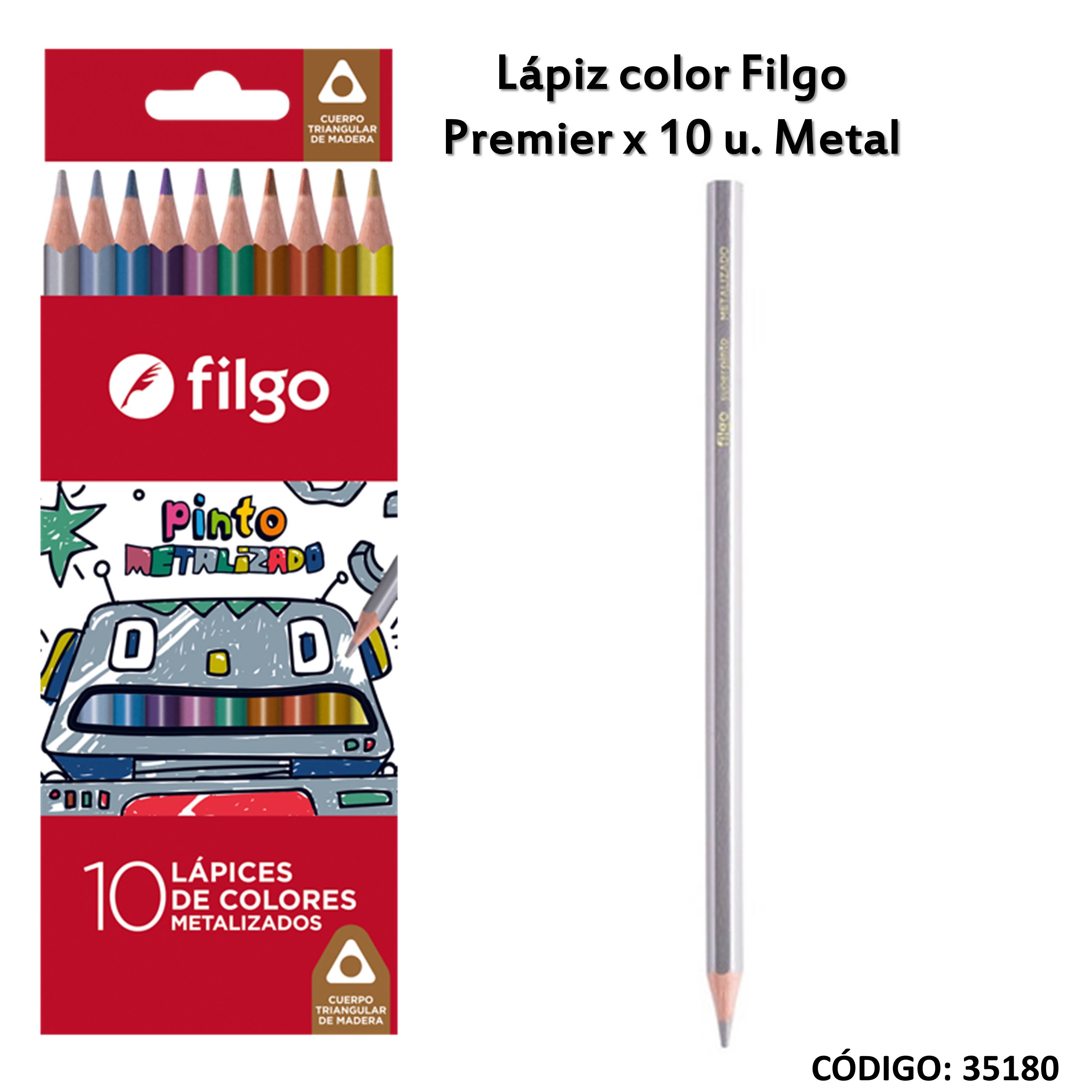 Lapiz/color filgo premier x10 l metal