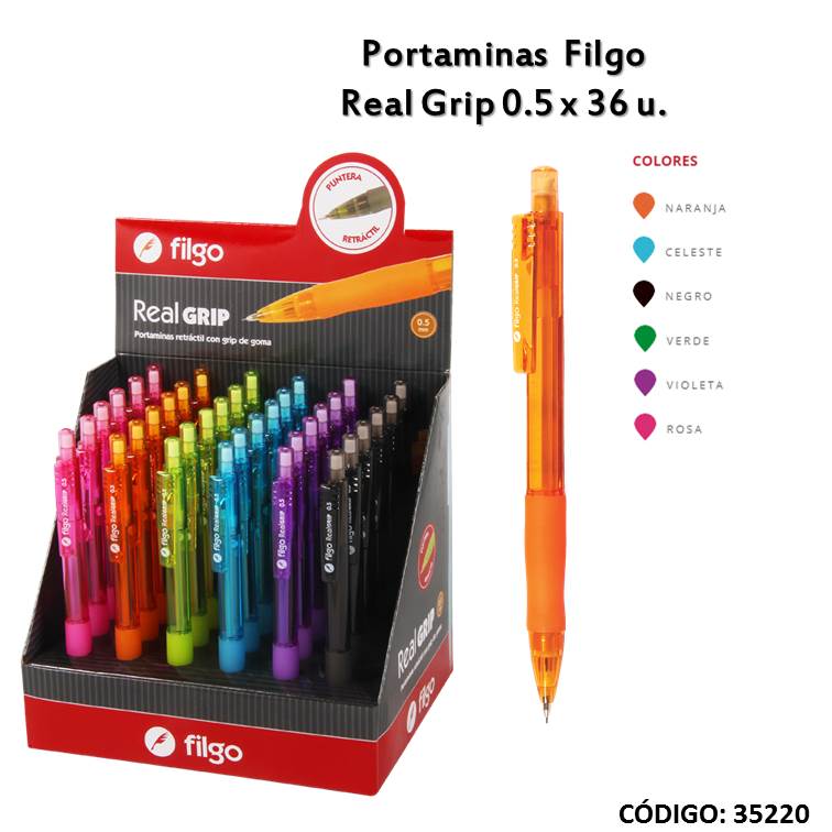 Portamina filgo real grip h105 0.5