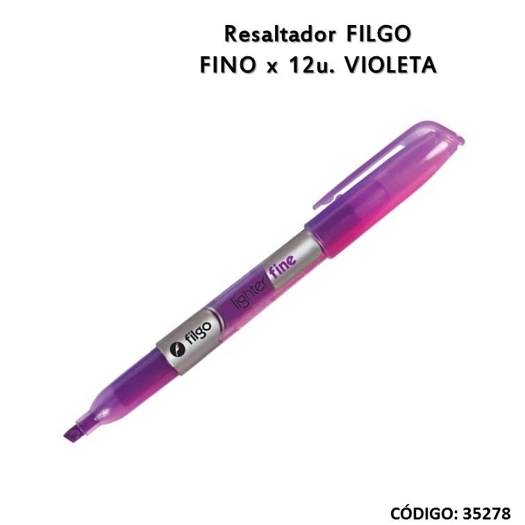 Resaltador filgo fino violeta