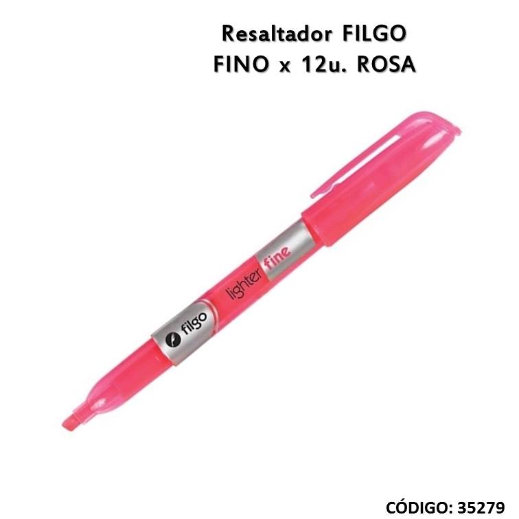 Resaltador filgo fino rosa