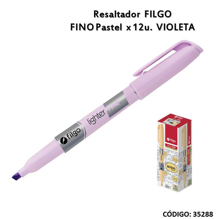 Resaltador filgo fino pastel violeta
