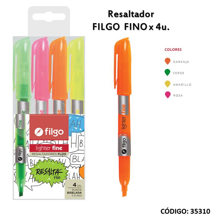 Resaltador filgo fino