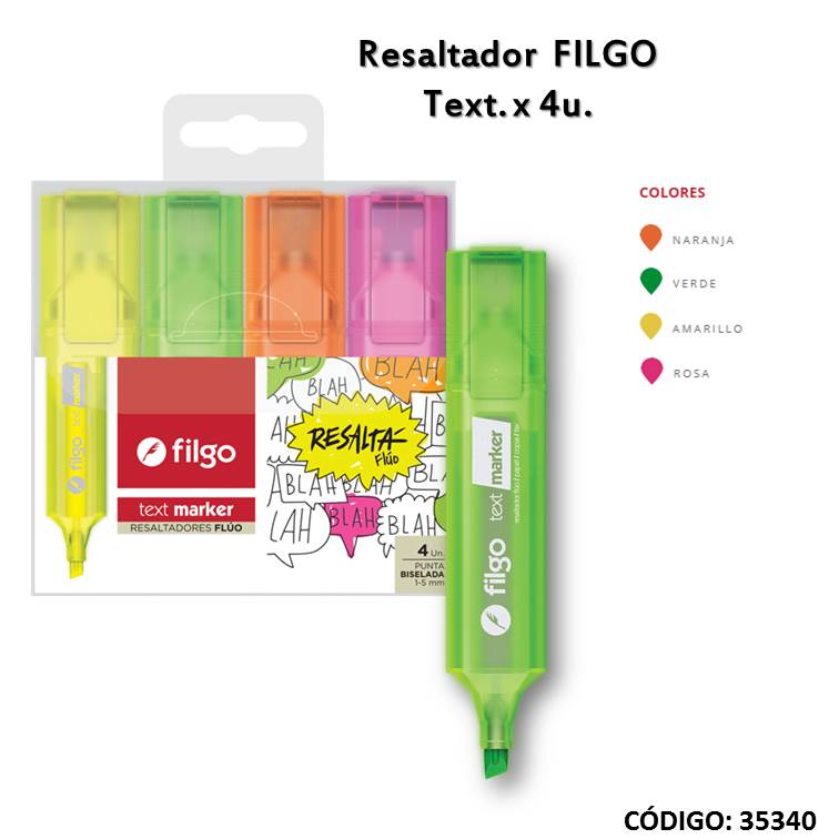 Resaltador filgo text