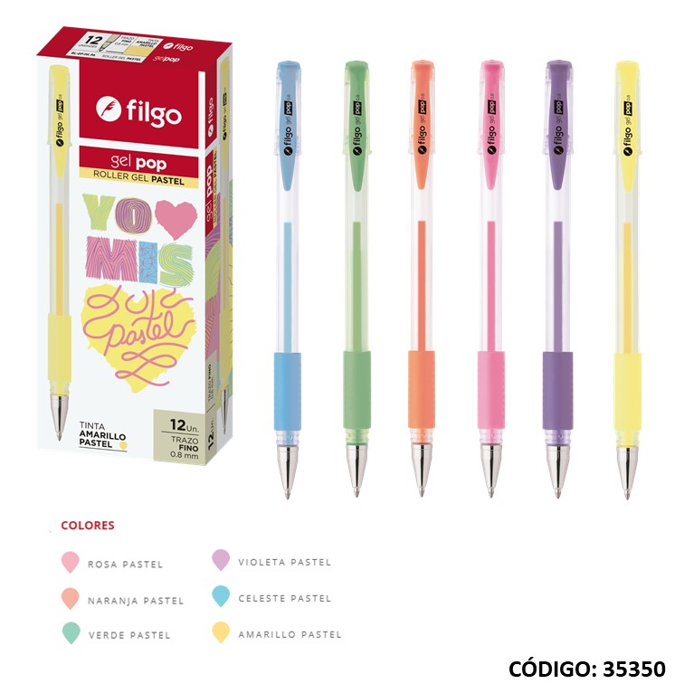 Roller filgo gel pastel 0.8