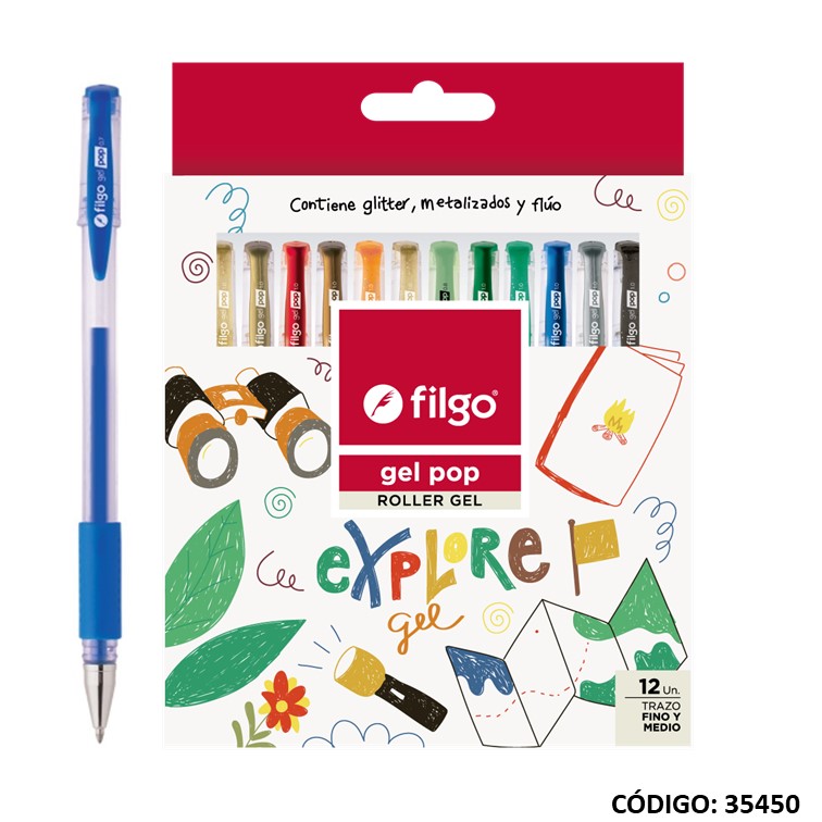 Roller filgo gel pop explore surtido