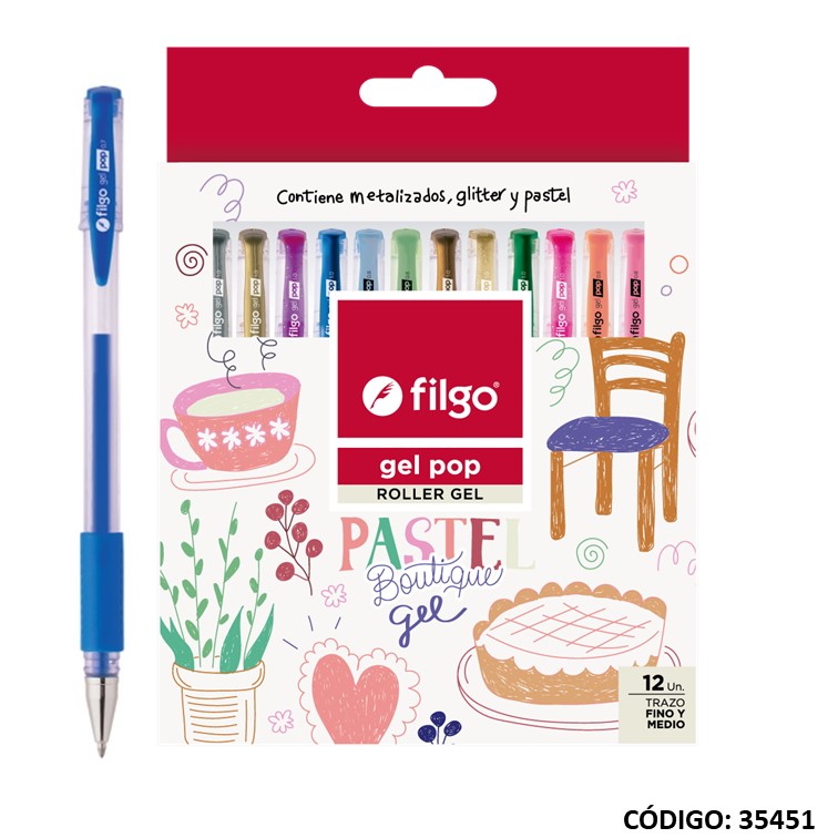 Roller filgo gel pop boutique surtido