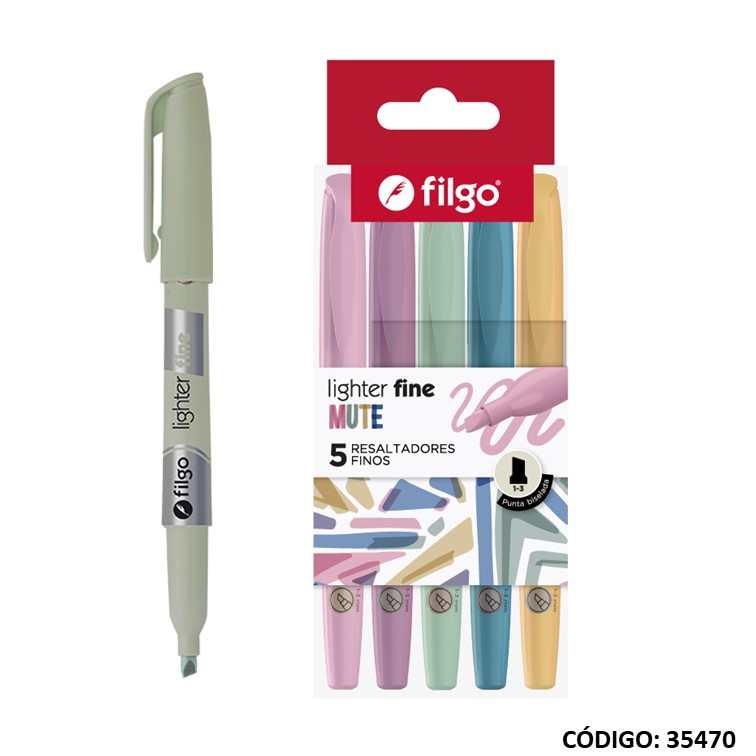 Resaltador filgo fino mute