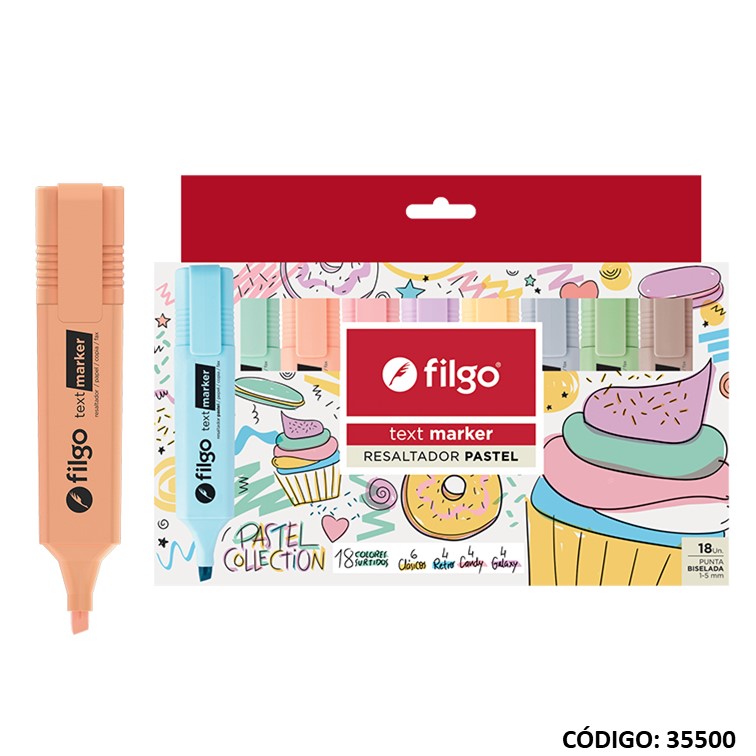 Resaltador filgo text. pastel