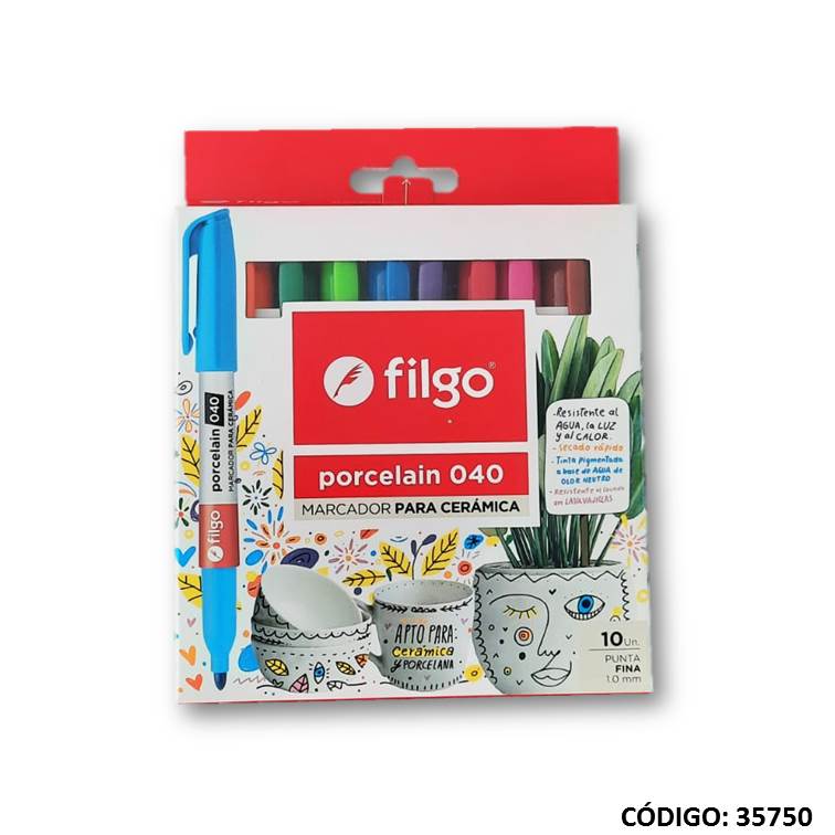Marcador filgo 040 porcelain surtido