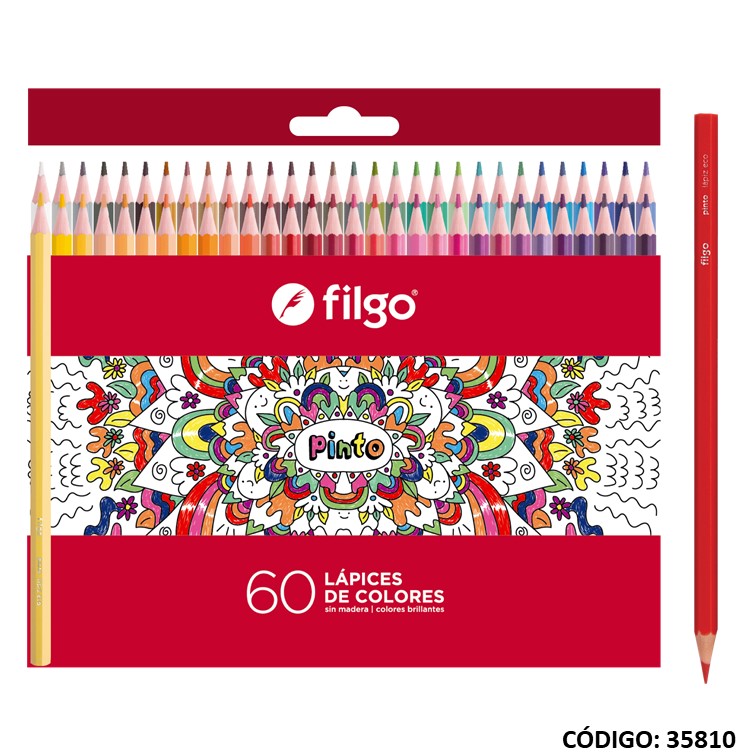 Lapiz/color filgo eco x60 largos