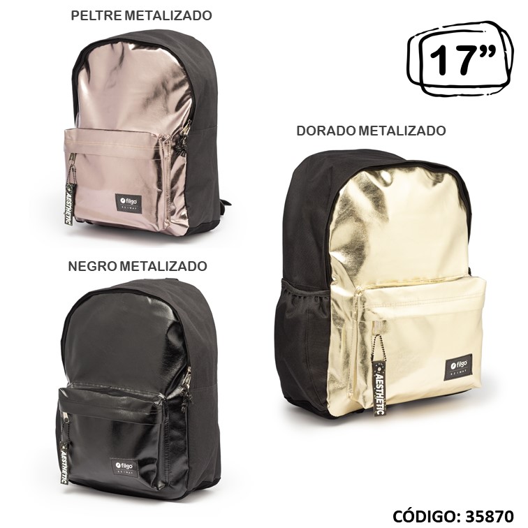Mochila filgo 17"" keiway metal