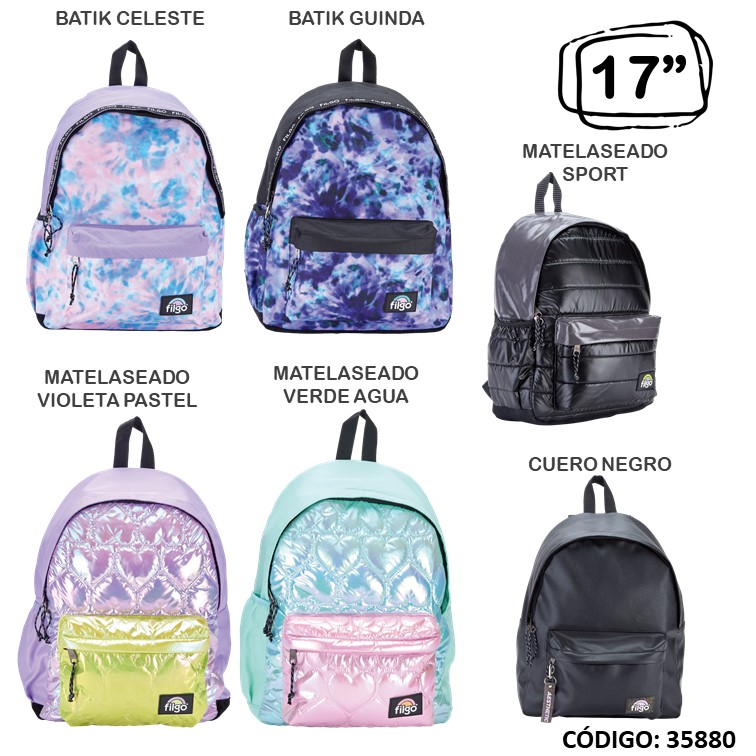 Mochila filgo 17"" keiway aesthetic