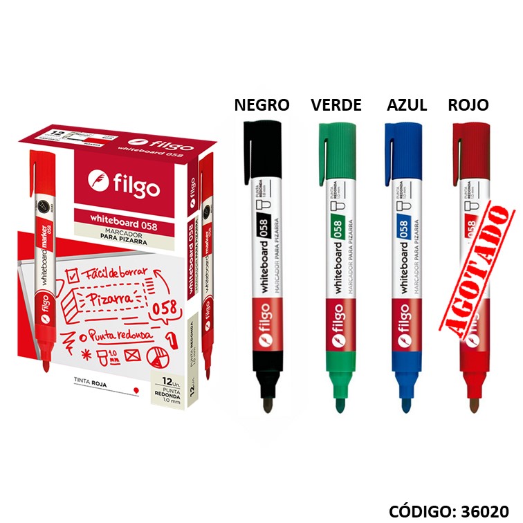 Marcador filgo pizarra 058 color