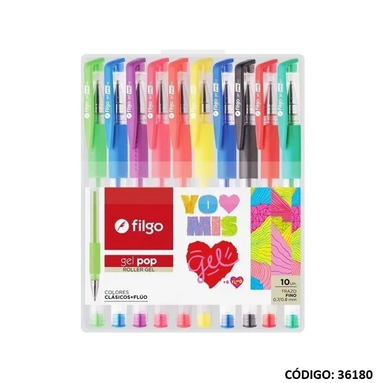 Roller filgo gel pop 0.7 surtido