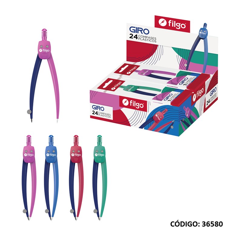 Compas filgo plastico giro