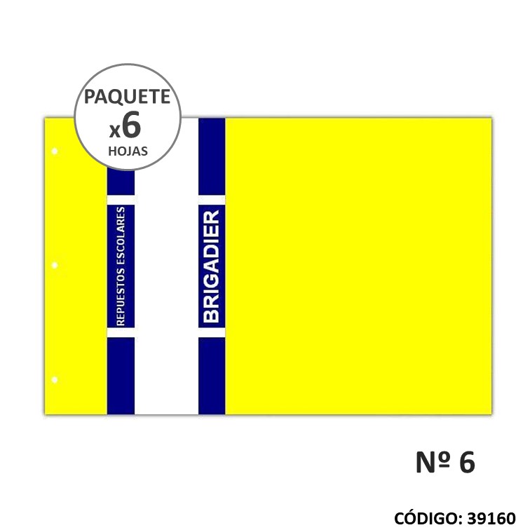 Repuesto 6 dibujo brigadier color