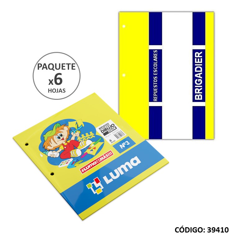 Repuesto 3 dibujo brigadier/luma color