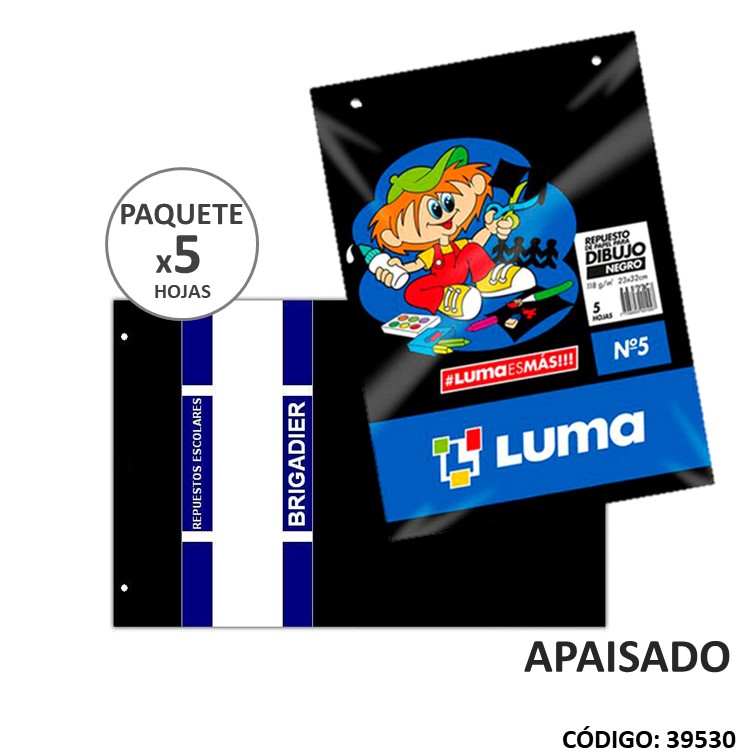 Repuesto ap dibujo brigadier/luma negro