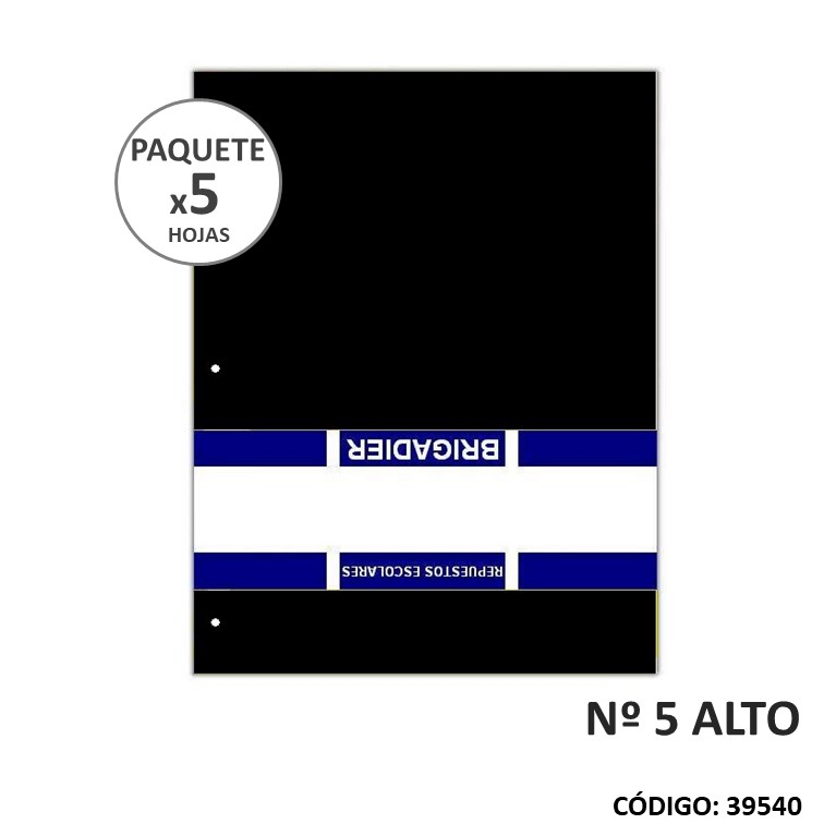 Repuesto 5 dibujo brigadier negro
