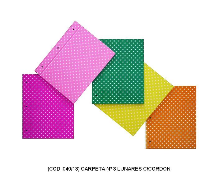 Carpeta n3 c/cordon lunares/araña