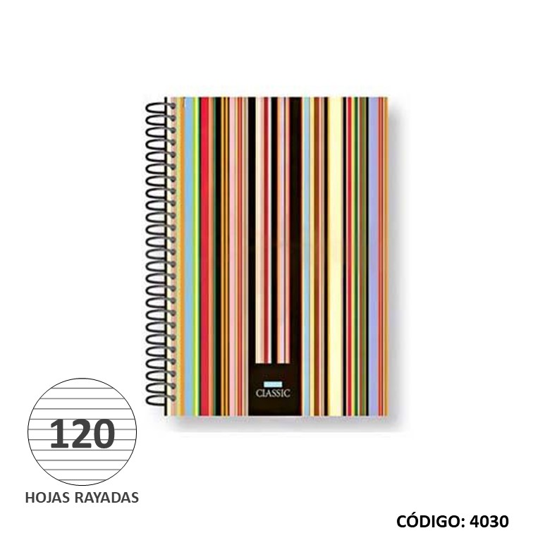Cuaderno t/e 16x21 led. classic x120h