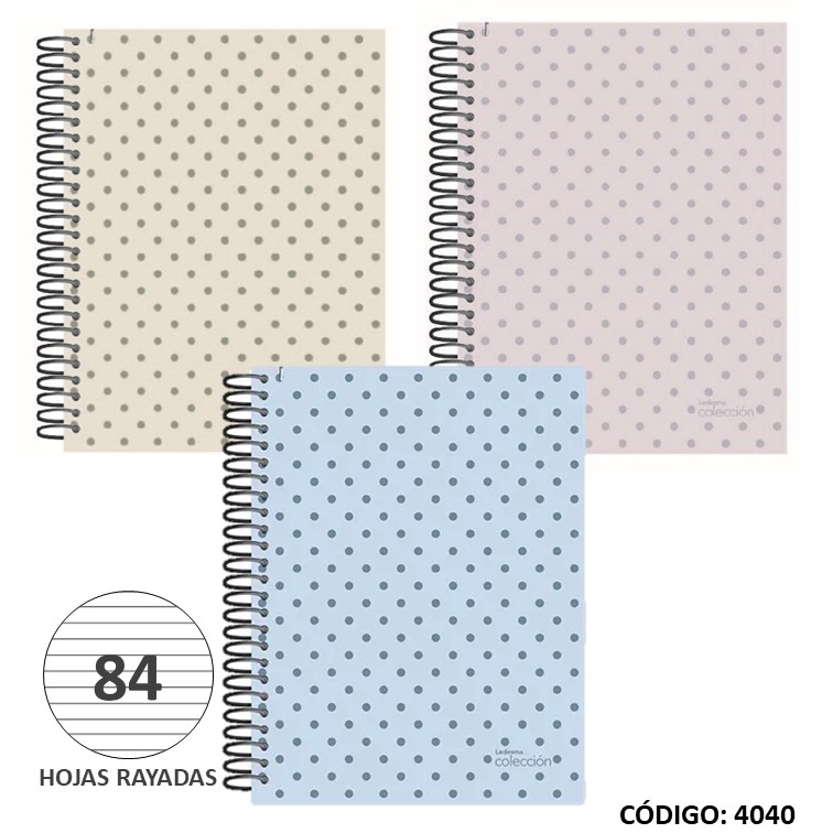 Cuaderno t/e 16x21 exito lunares x84h