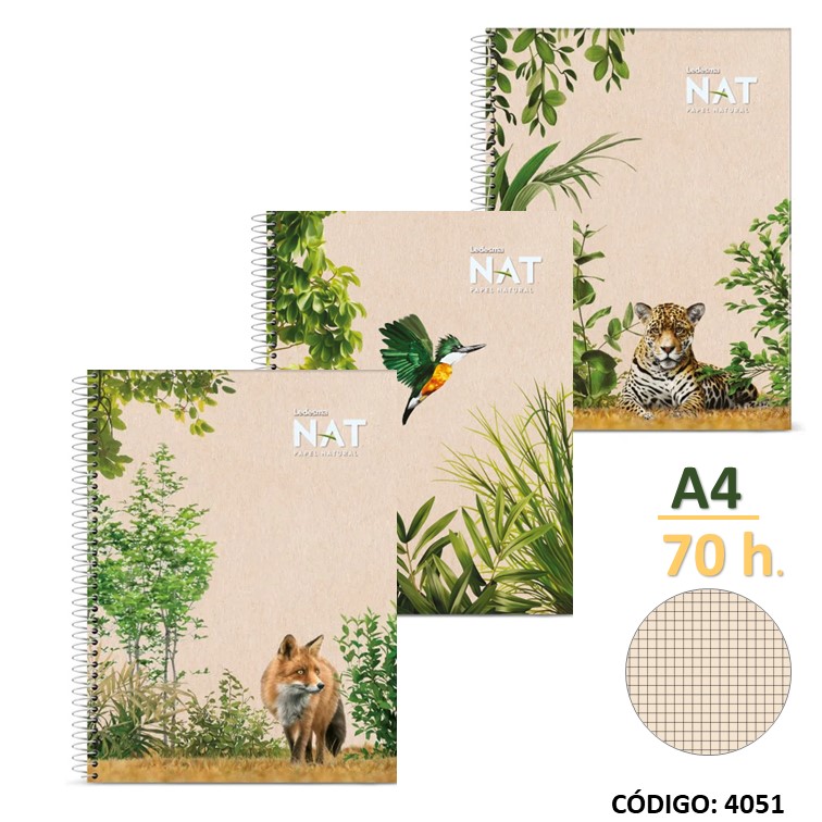 Cuaderno a4 t/b ledesma nat x70h